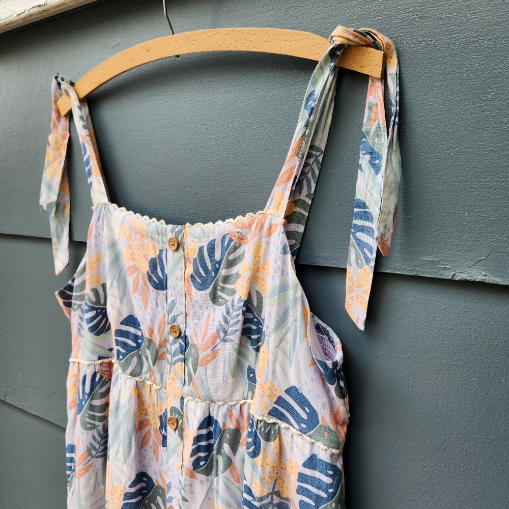 Lc Lauren Conrad Print Button-Front Maxi Dress Wi… - image 2